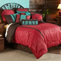 Cheyenne Red Comforter Sets