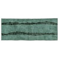 Barbedwire Bath Rug in Turquoise 24" x 60"