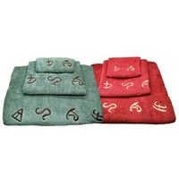 Branding Iron Three-Piece Towel Set -Red