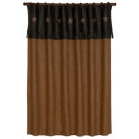 Laredo Chocolate Star Shower Curtain