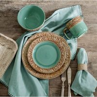 Turquoise Dinnerware Set