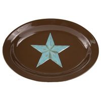 Turquoise Star Platter 1pc