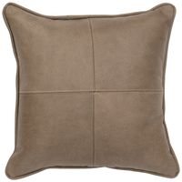 Four Sectioned Silver Fox Leather Pillow