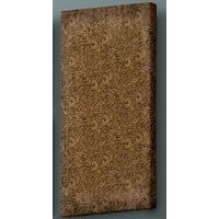 Brown Tooled Leather - Abstract Wrapped Canvas Art