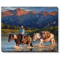 Colorado Packer - Cowboy Wrapped Canvas Art Print