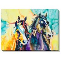 Aesirs - Horses Wrapped Canvas Art Print