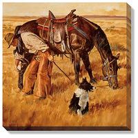 Upkeep - Cowboy  Wrapped Canvas Art