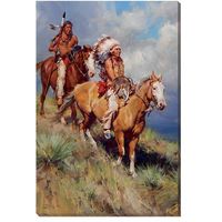 The Return of Red Cloud Wrapped Canvas Print