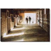 Three to Face the World - Cowboy X-Large Wrapped Canvas Art Print