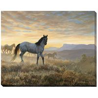 Dust at Dawn Wrapped Canvas Art