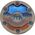 Mountain Scene Bear with Paws Small Round Platter