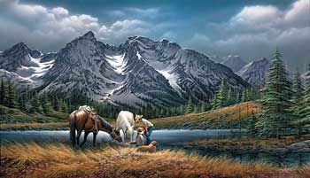Encore Canvas Print For Purple Mountain Majesties