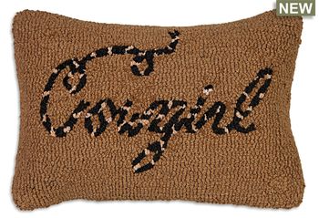 Cowgirl Hooked Wool Pillow