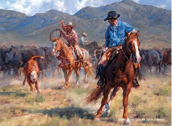 Pickin Up a New Pair of Heels - Cowboys Art Prints