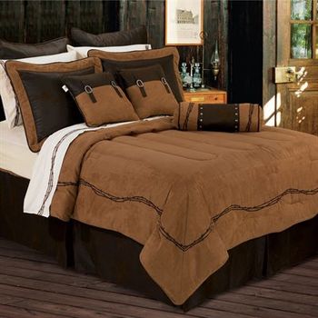 Barbwire Comforter Sets in Chocolate