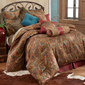 San Angelo Red King Comforter Set