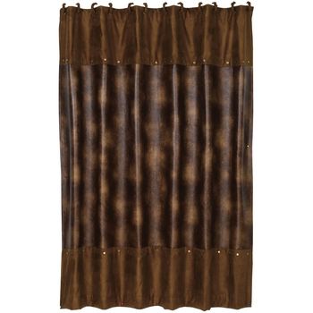Faux Leather Shower Curtain