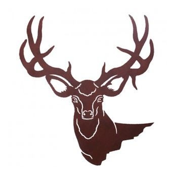 Mule Deer Head Metal Wall Art