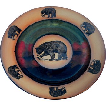 Fishing Bear Centered in Moonscape Place Setting