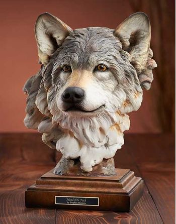 Head of the Pack - Wolf Sculpture