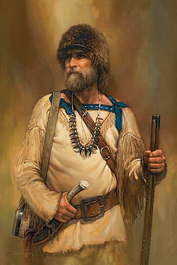 A Noble Time - Mountain Man Portrait Art Prints