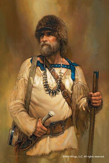 A Noble Time - Mountain Man Portrait Art Prints