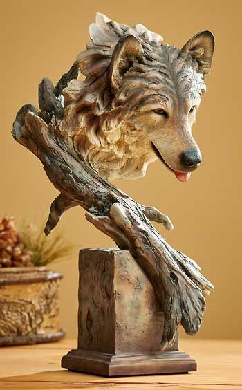 The Survivor -Wolf Sculpture