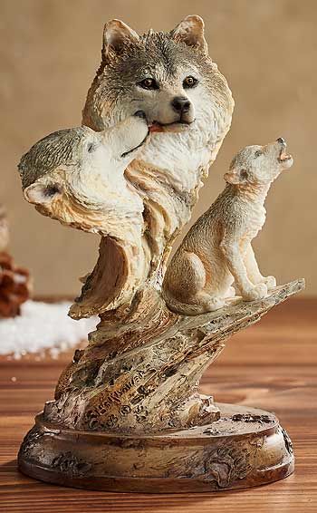 Family Songs - Wolves Sculpture