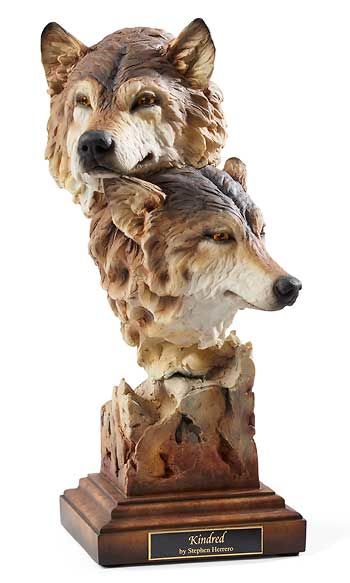 Kindred - Wolves Sculpture