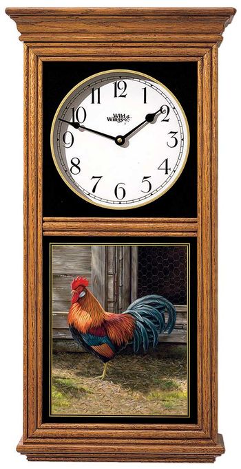 Rooster Regulator Clock