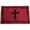 Cross and Barbed-Wire Rug in Red 24" x 36"