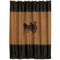 Three Horses Brown Faux Leather Shower Curtain