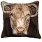 Ralph the Bull Needlepoint Pillow 20" x 20"