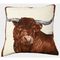 Red Steer Needlepoint Pillow 20" x 20"