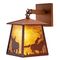 7.5"W Cowboy & Steer Hanging Wall Sconce