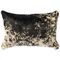 Black and White Speckled Hair on Hide Pillow