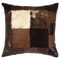 Hair on Hide Four Square Leather Accent Pillow