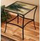 Summer Sunrise Metal & Glass Accent Table