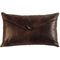 Timber Leather Pillow with Horn Toggle Button
