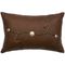 Harness Leather Pillow with Conchos and Studs