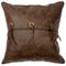 Texas Leather Pillow with Flap
