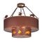 Indian And Buffalo Inverted Pendant Light