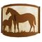 Mare & Foal Wall Sconce Earth