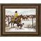 Spring Roundup - Cowboy Framed Canvas Art Print