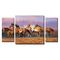 Sunset Cruise - Horses Wrapped Canvas Set/3